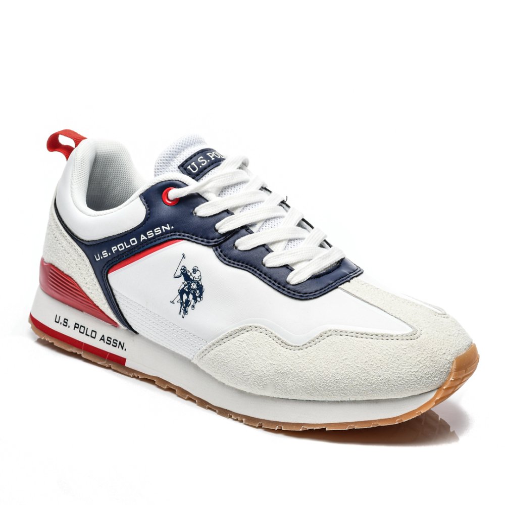 U.S. POLO ASSN, PANTOFI SPORT WHITE RED  TABRY-002