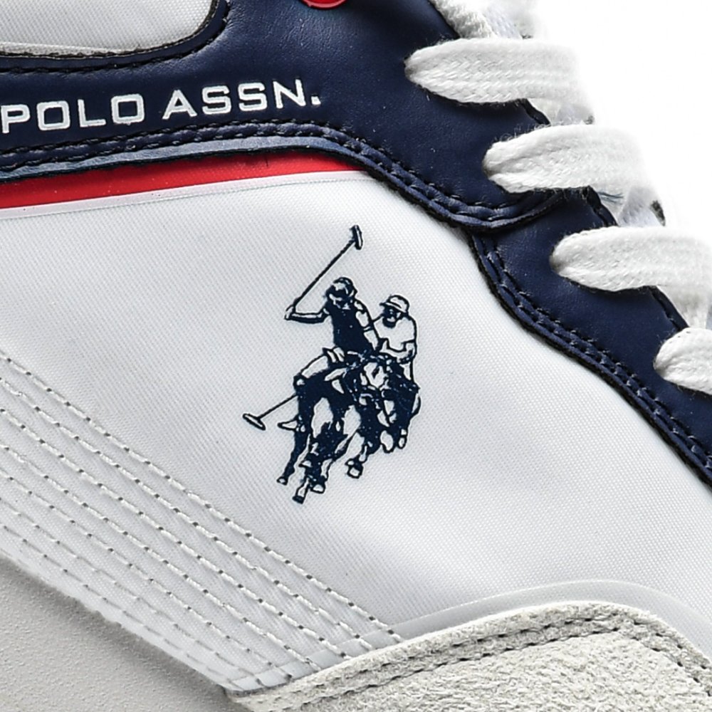 U.S. POLO ASSN, PANTOFI SPORT WHITE RED  TABRY-002