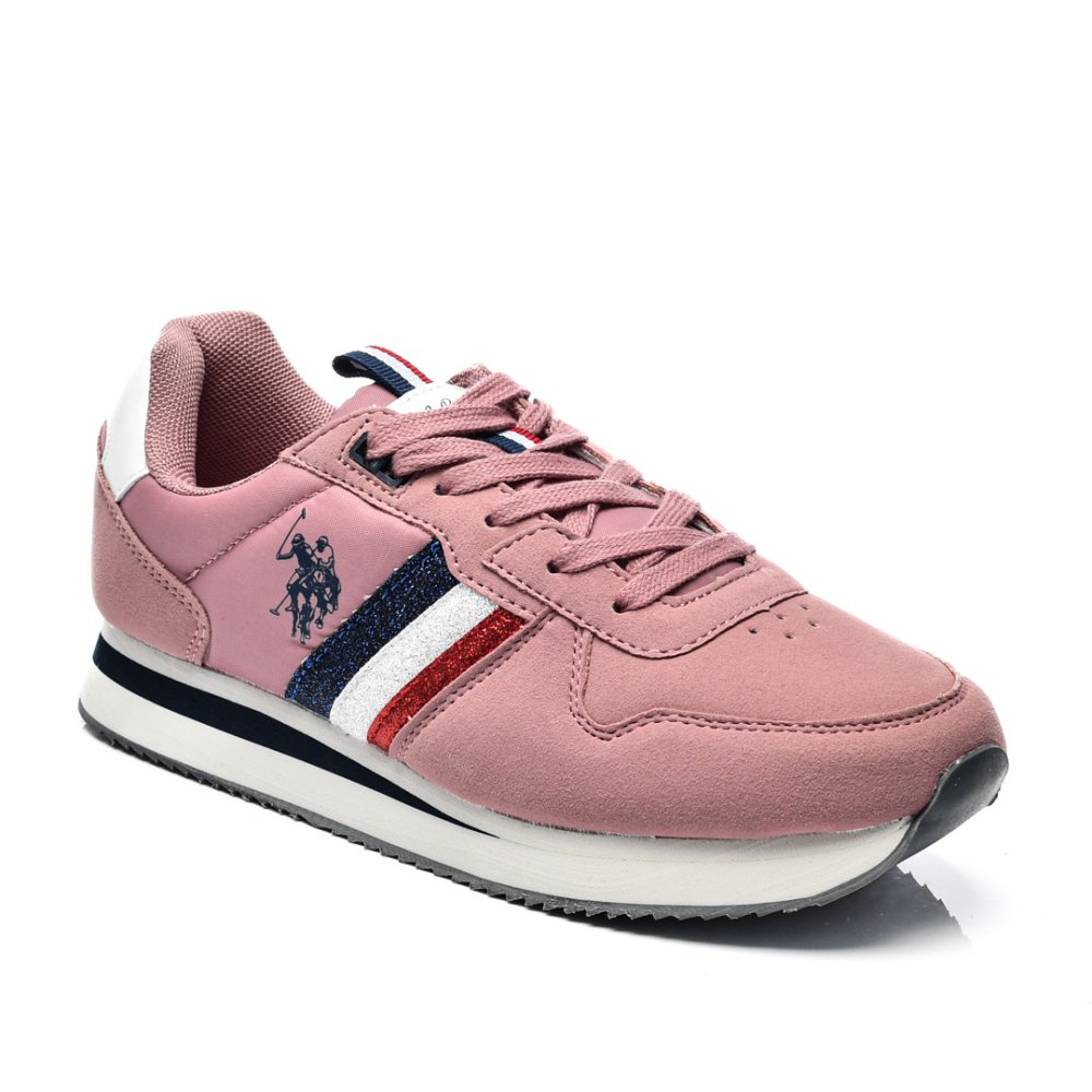 U.S. POLO ASSN, PANTOFI SPORT DARK PINK NOBIW001