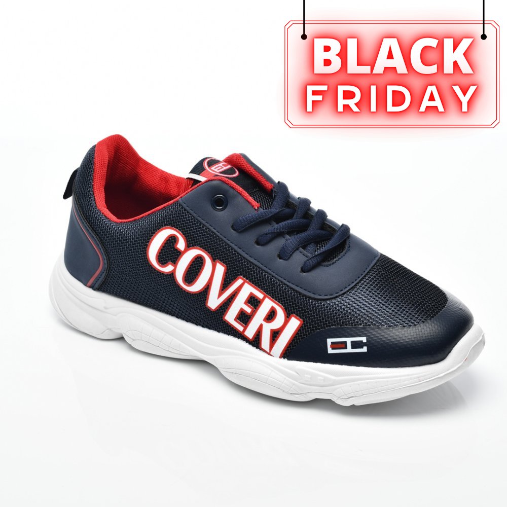 ENRICO COVERI, PANTOFI SPORT NAVY TURBO