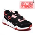 PUMA, PANTOFI SPORT BLACK PINK PIELE NATURALA INTOARSA 3S7752519