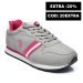 U.s. polo assn, pantofi sport grey fuchsia samuel1