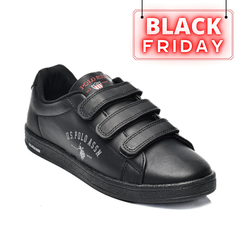 U.S. POLO ASSN, PANTOFI SPORT ALL BLACK SINGER