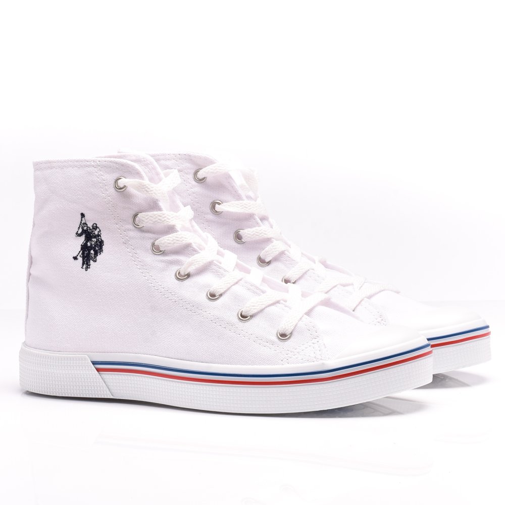 U.S. POLO ASSN, PANTOFI SPORT INALTI WHITE PENELOPE-H1FX