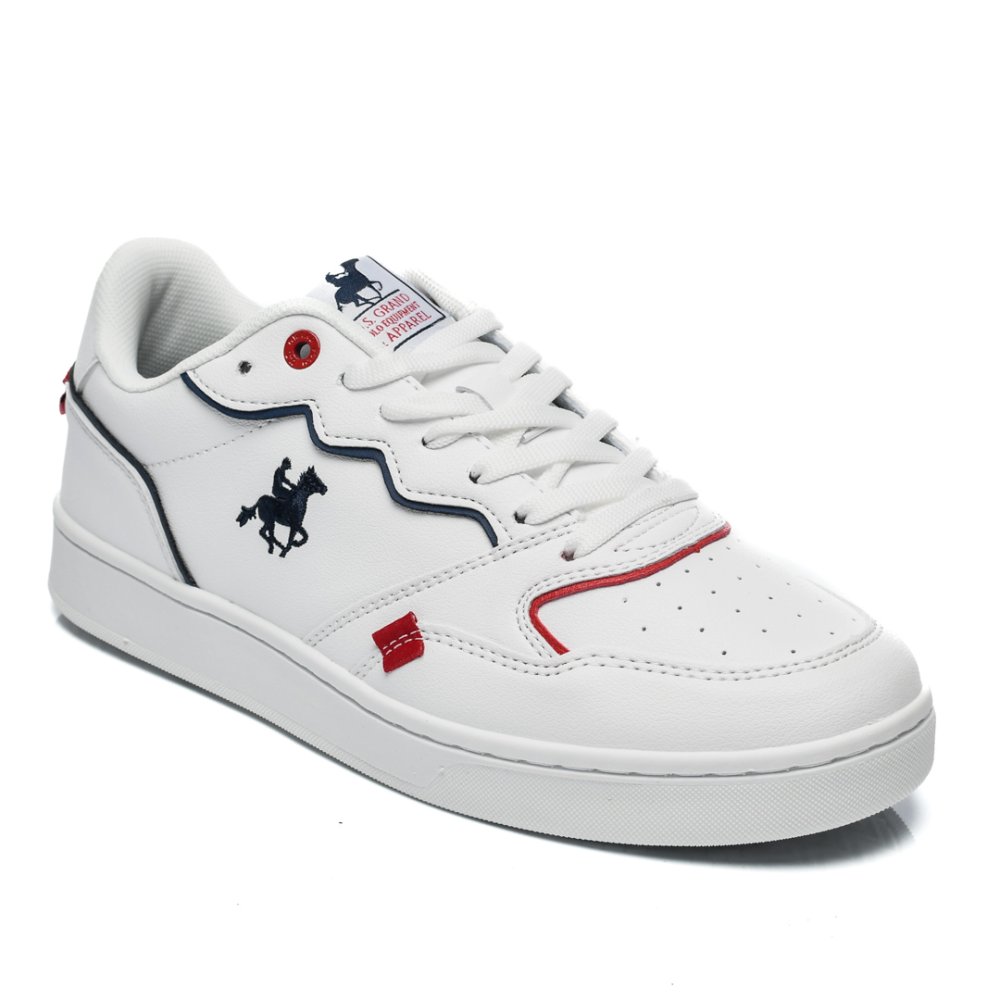 U.S. GRAND POLO, PANTOFI SPORT WHITE NAVY GPM318700