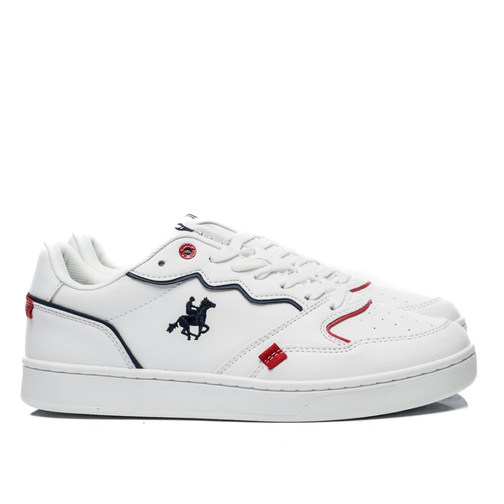 U.S. GRAND POLO, PANTOFI SPORT WHITE NAVY GPM318700