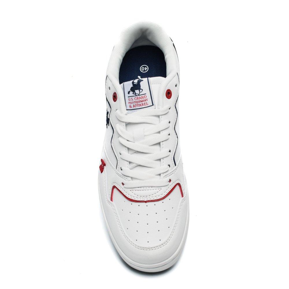 U.S. GRAND POLO, PANTOFI SPORT WHITE NAVY GPM318700