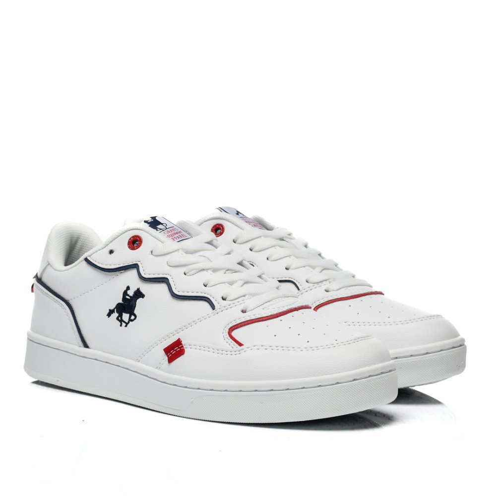 U.S. GRAND POLO, PANTOFI SPORT WHITE NAVY GPM318700