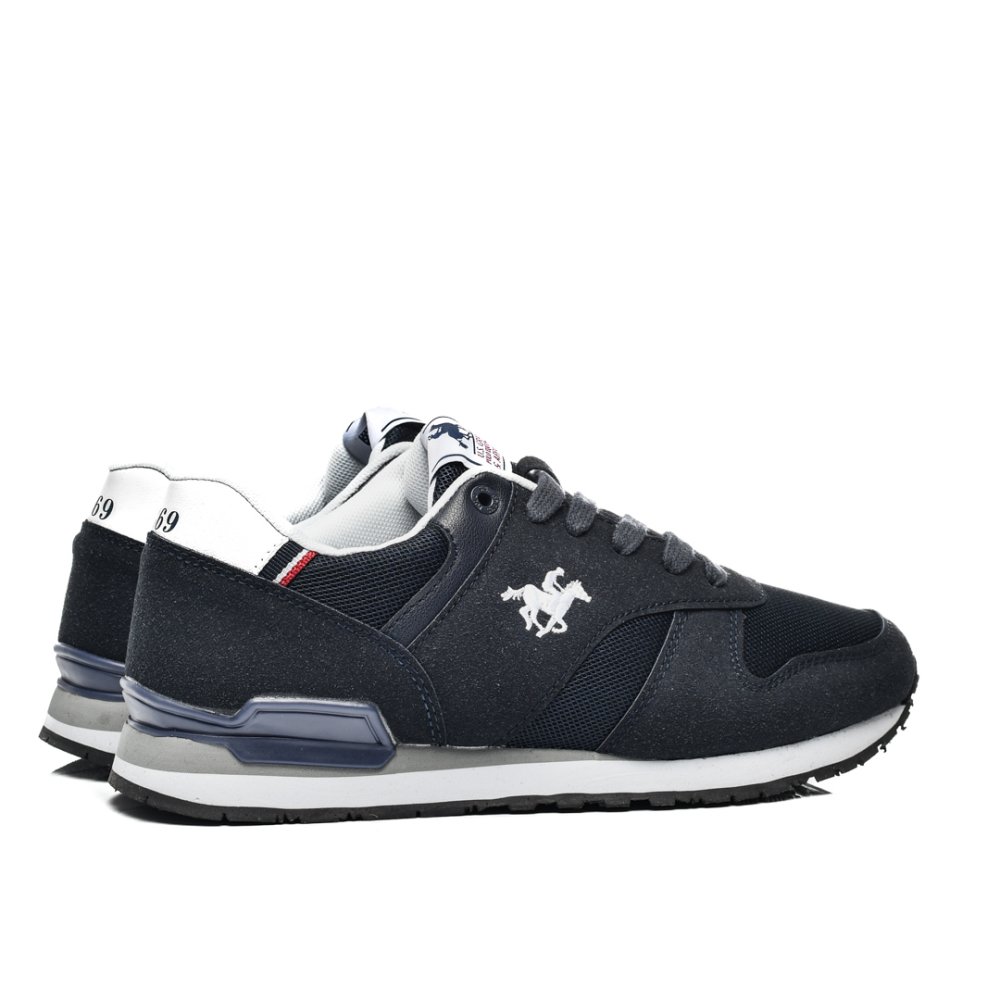 U.S. GRAND POLO, PANTOFI SPORT NAVY WHITE SUEDE GPM313100