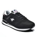 U.S. GRAND POLO, PANTOFI SPORT BLACK WHITE SUEDE GPM313100