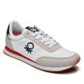 BENETTON, PANTOFI SPORT WHITE BTM313300