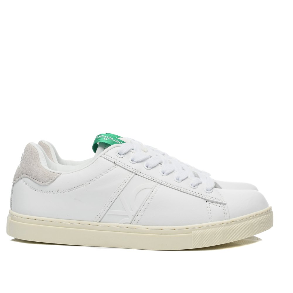 BENETTON, PANTOFI SPORT WHITE BTM314120