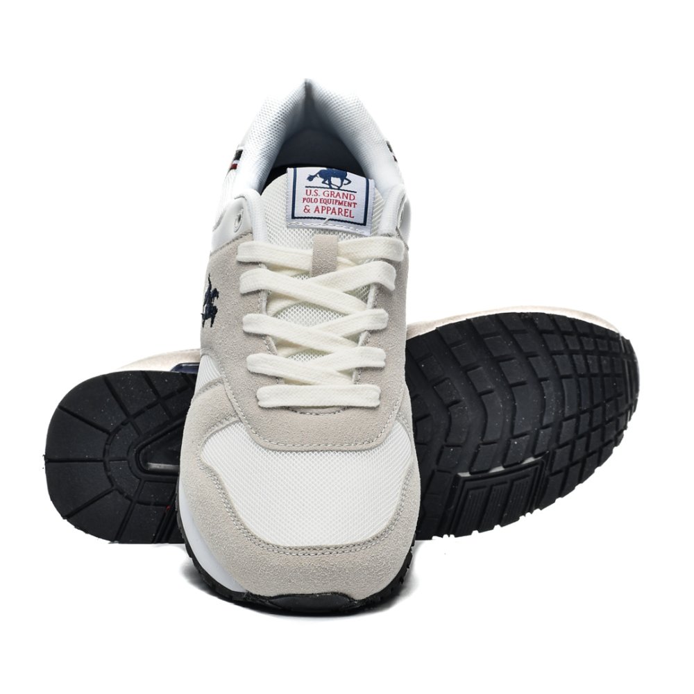 U.S. GRAND POLO, PANTOFI SPORT WHITE SUEDE GPM313100