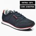 Benetton, pantofi sport navy suede btm313007