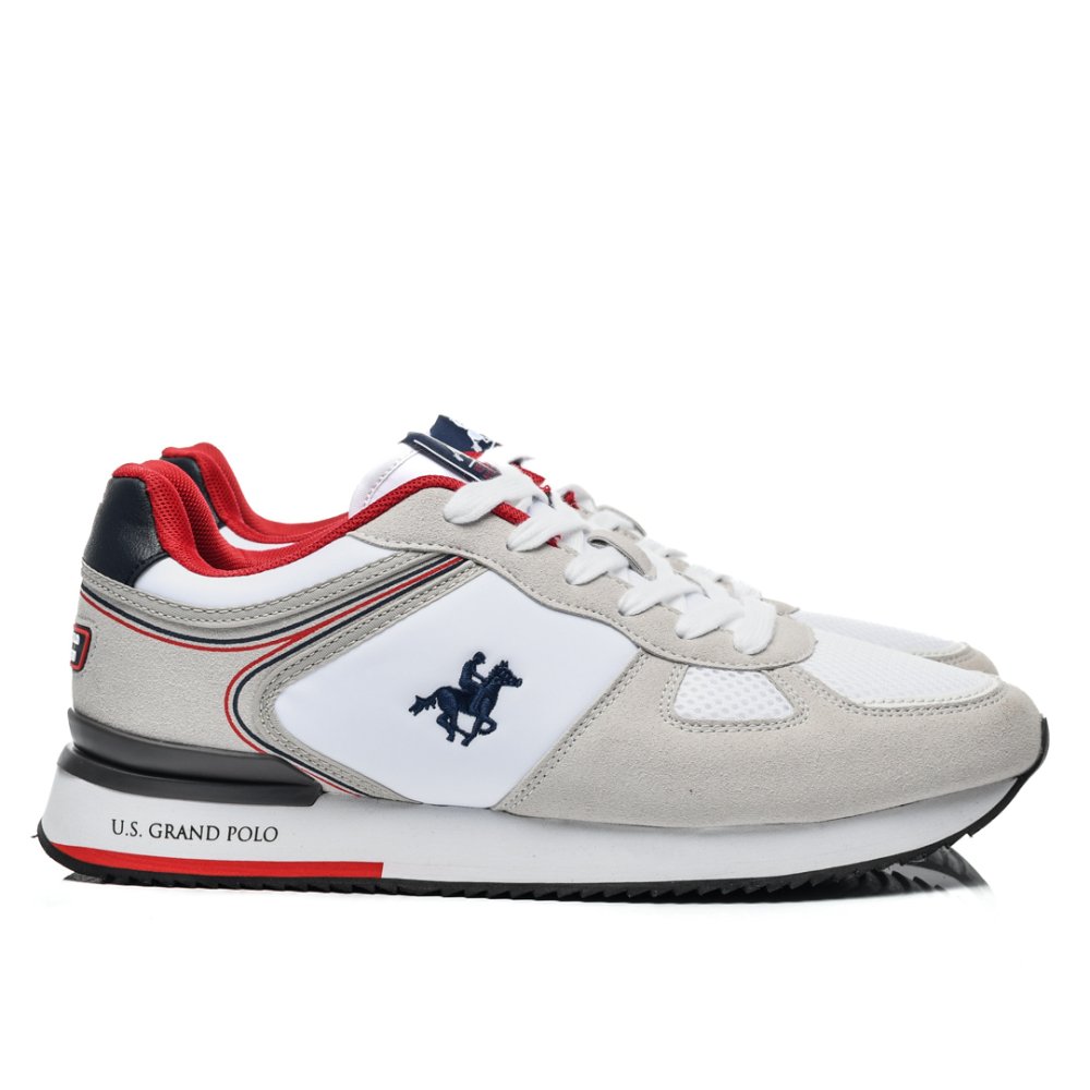 U.S. GRAND POLO, PANTOFI SPORT WHITE NAVY GPM313105