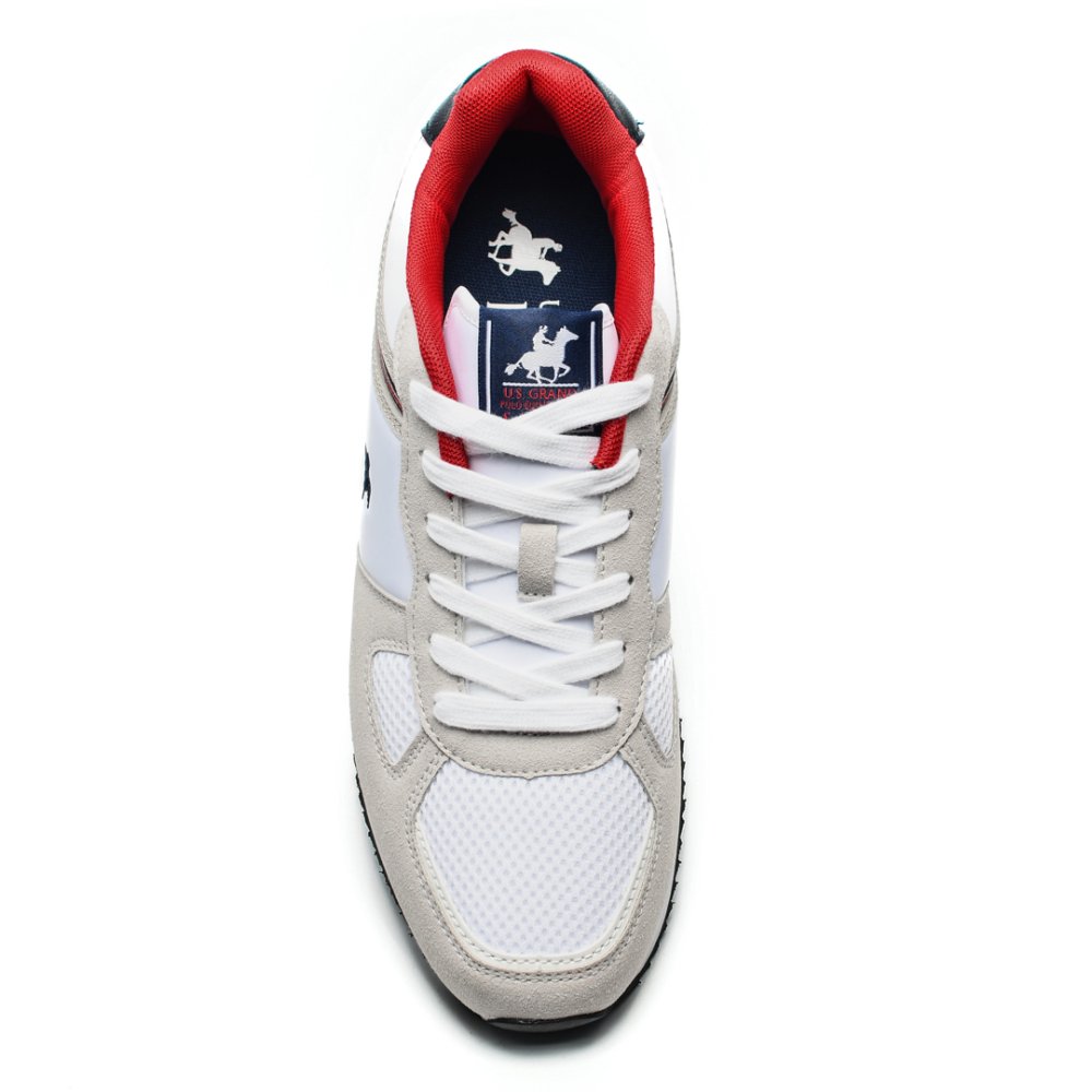 U.S. GRAND POLO, PANTOFI SPORT WHITE NAVY GPM313105