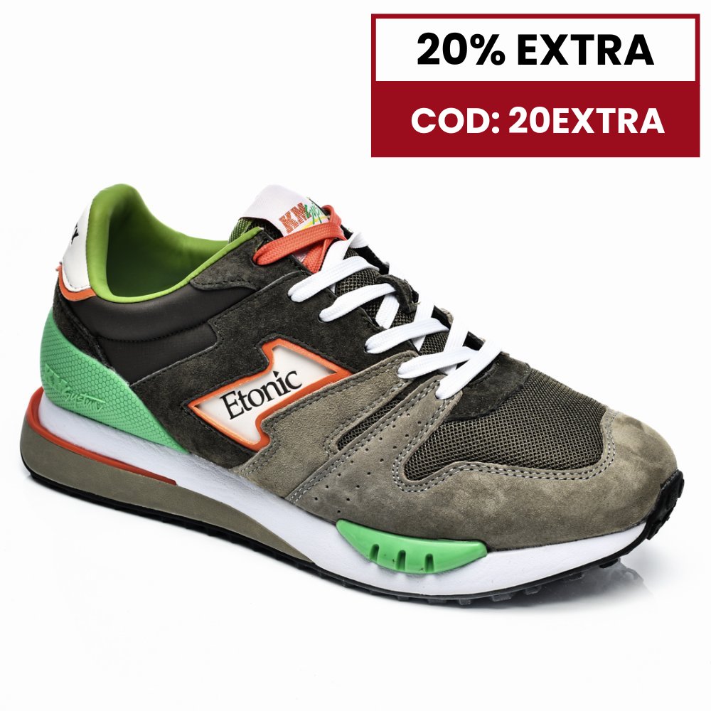 ETONIC, PANTOFI SPORT KHAKI GREEN ETM215620