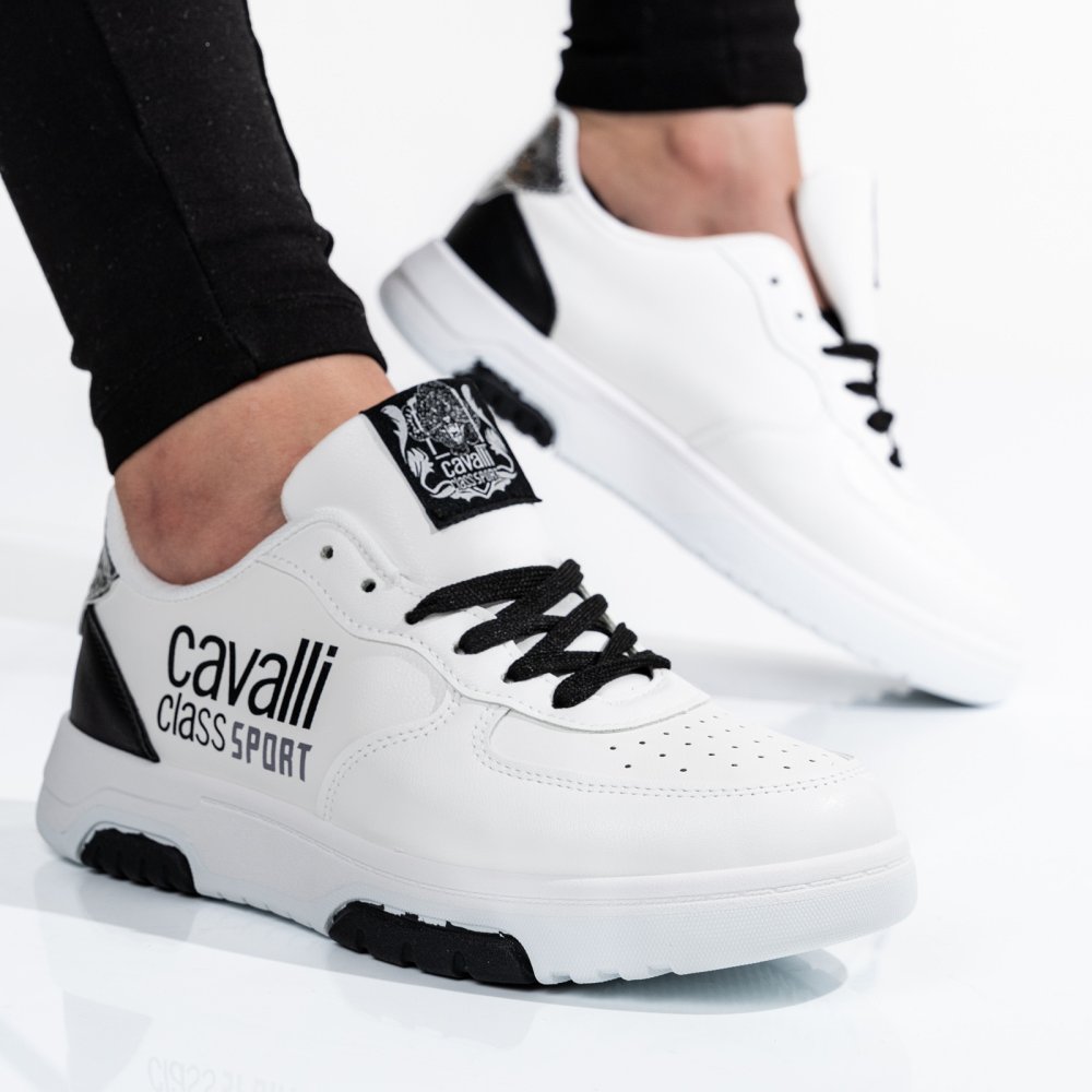 CAVALLI CLASS, PANTOFI SPORT WHITE S23-S00CW8632