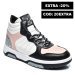 Cavalli class, pantofi sport white pink s23-s00cw8633