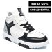 Cavalli class, pantofi sport white black s23-s00cw8633