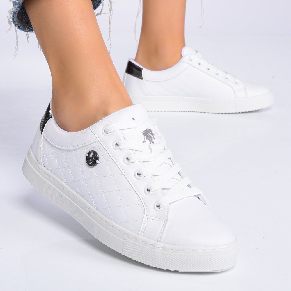 U.S. POLO ASSN, PANTOFI SPORT WHITE TIGGY