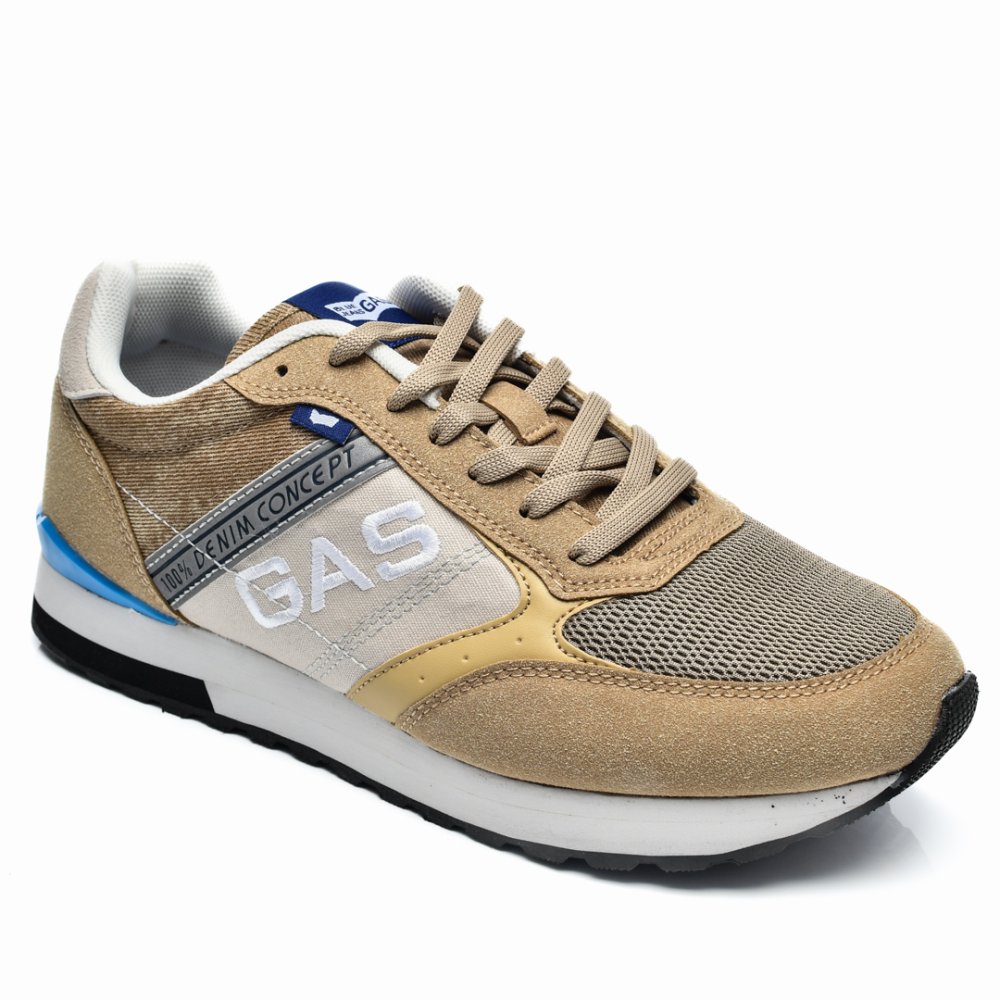 GAS, PANTOFI SPORT BEIGE GAM313902