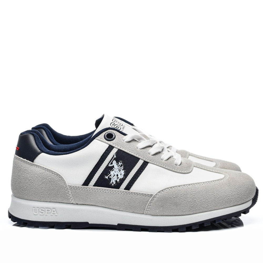 U.S. POLO ASSN, PANTOFI SPORT GREY WHITE BRODY