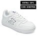 Etonic, pantofi sport perforati white piele naturala etm224665