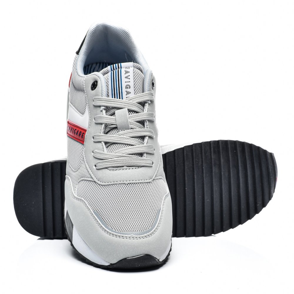 NAVIGARE, PANTOFI SPORT GREY RED NAM313005