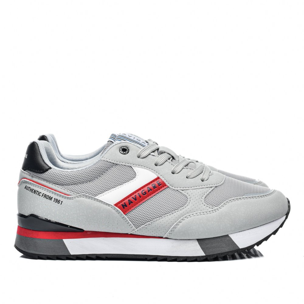 NAVIGARE, PANTOFI SPORT GREY RED NAM313005