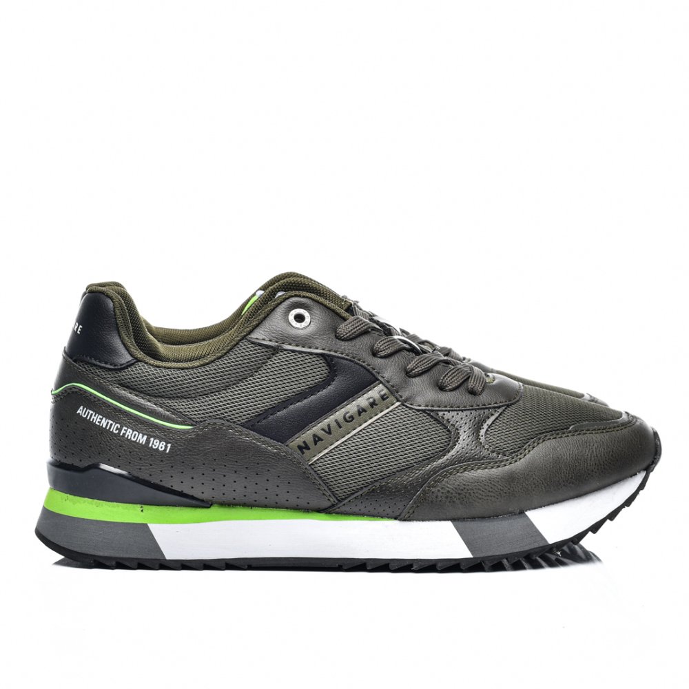 NAVIGARE, PANTOFI SPORT GREEN BLACK NAM313005