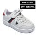 U.s. polo assn, pantofi sport white pentru copii berkeley jr