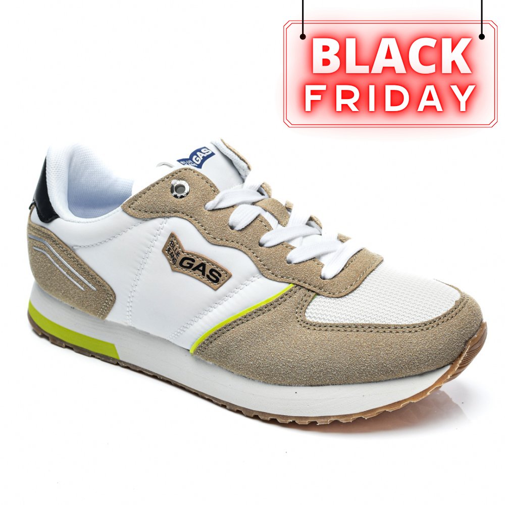 GAS, PANTOFI SPORT WHITE BEIGE GAM313931