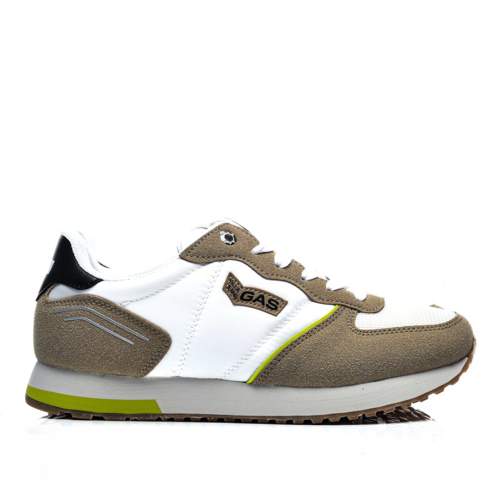 GAS, PANTOFI SPORT WHITE BEIGE GAM313931