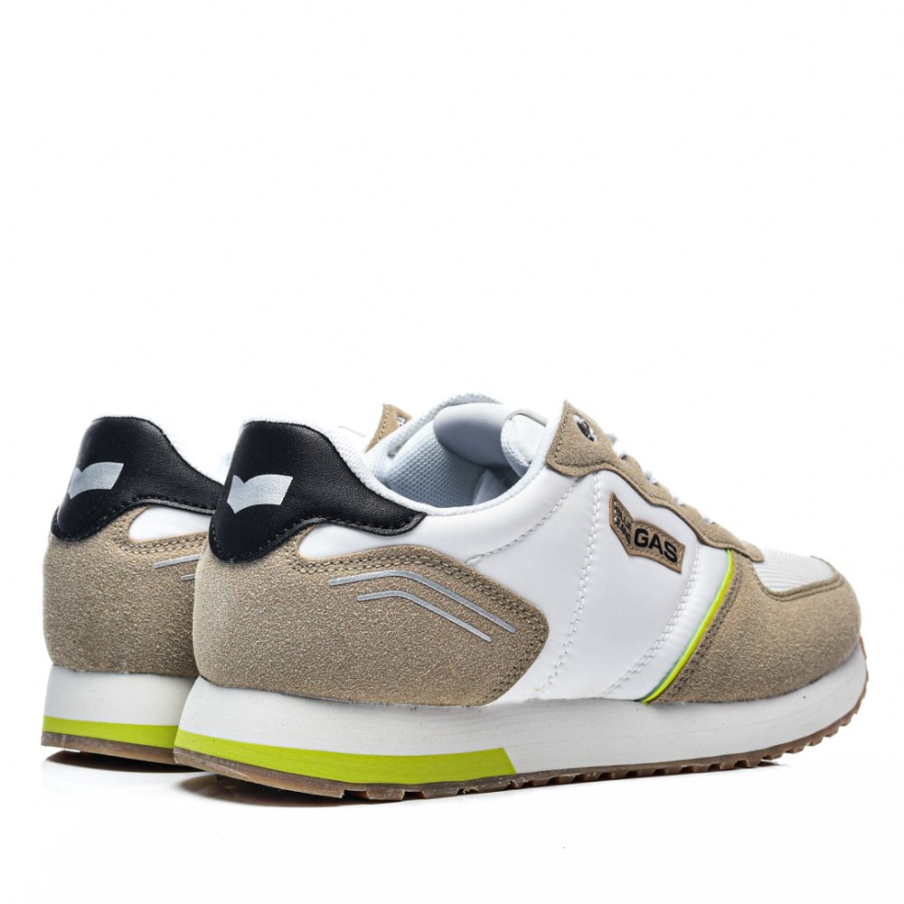 GAS, PANTOFI SPORT WHITE BEIGE GAM313931