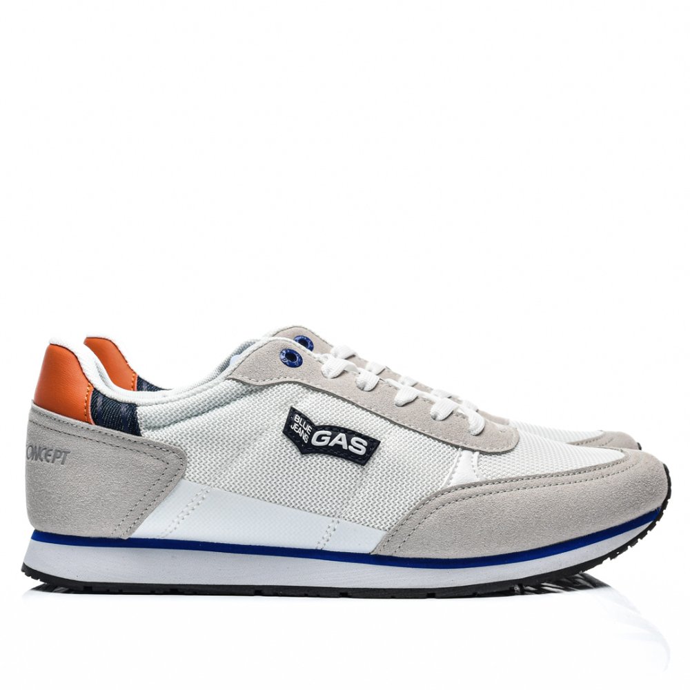 GAS, PANTOFI SPORT WHITE GAM313556