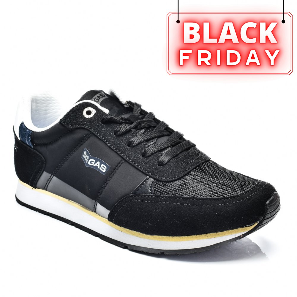 GAS, PANTOFI SPORT BLACK GAM313555