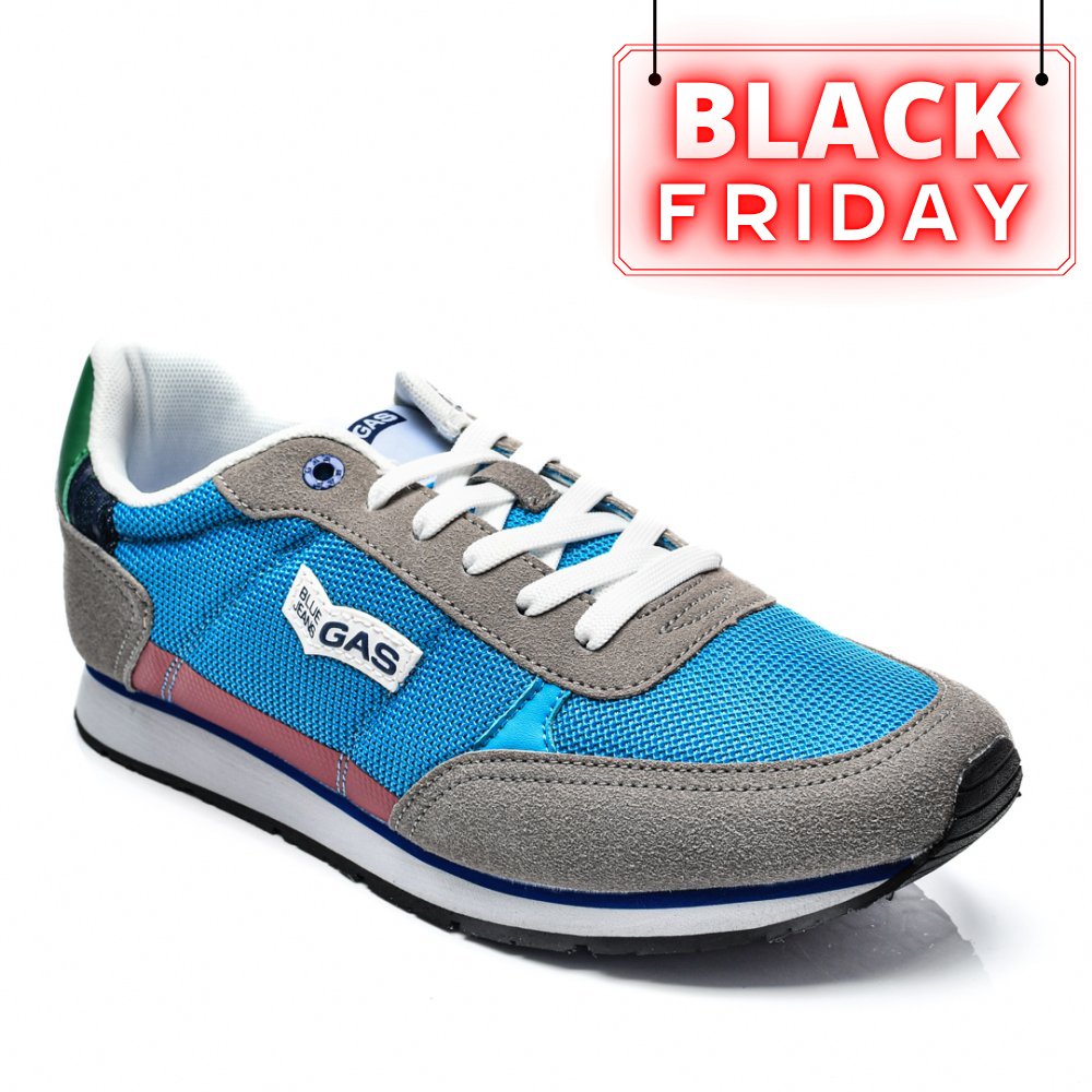 GAS, PANTOFI SPORT LIGHT BLUE GAM313556