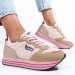 Gas, pantofi sport beige pink gaw313910