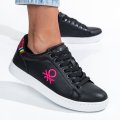 BENETON, PANTOFI SPORT BLACK FUCHSIA BTW314000