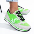 BENETON, PANTOFI SPORT GREEN WHITE BTW313101