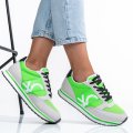 BENETON, PANTOFI SPORT GREEN WHITE BTW313101