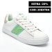 Beneton, pantofi sport white green btw314120