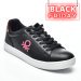 Beneton, pantofi sport black fuchsia btw314000