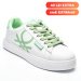 Beneton, pantofi sport white green btw314606