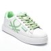 Beneton, pantofi sport white green btw314606