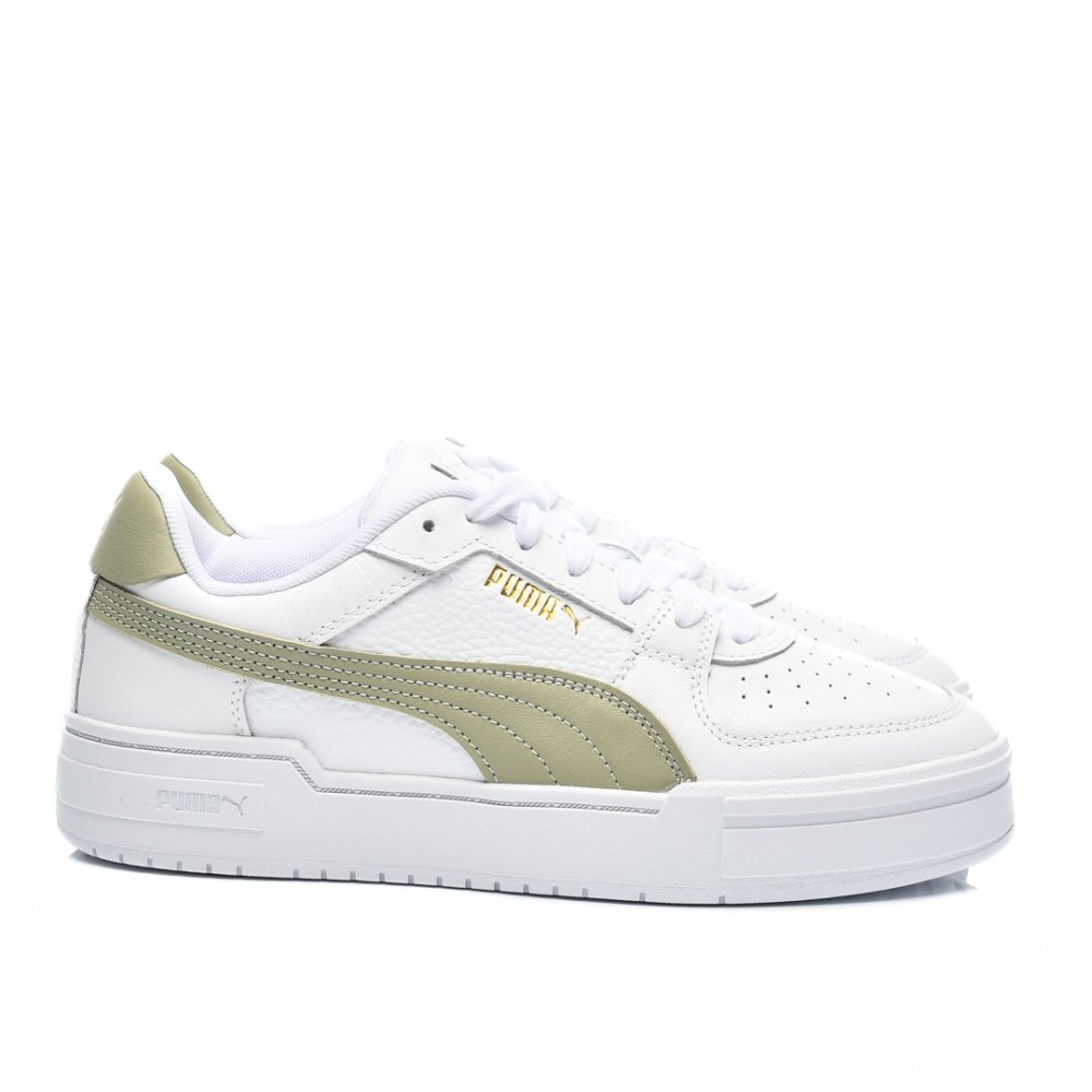 PUMA, PANTOFI SPORT PERFORATI WHITE GOLD CA PRO CLASSIC