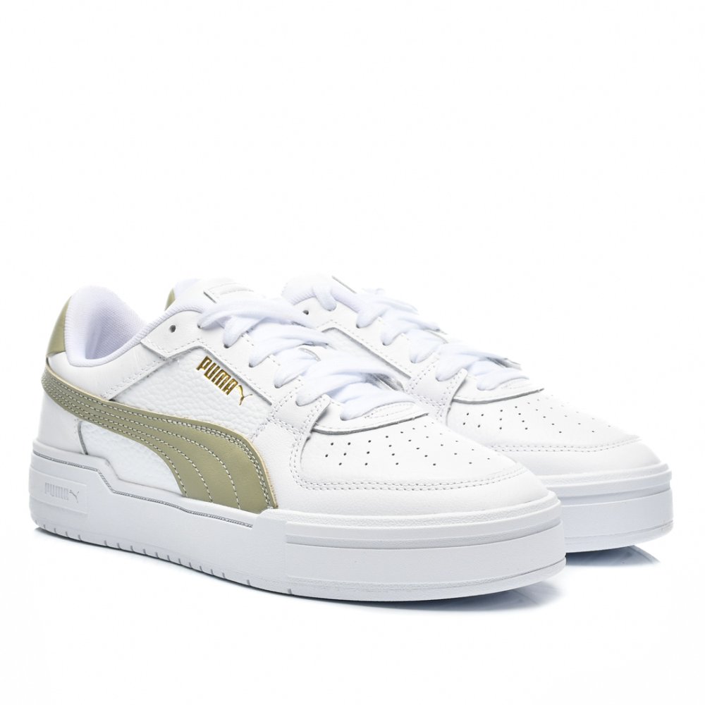 PUMA, PANTOFI SPORT PERFORATI WHITE GOLD CA PRO CLASSIC