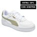 Puma, pantofi sport perforati white gold ca pro classic