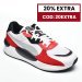 Puma, pantofi sport white red rs-98space